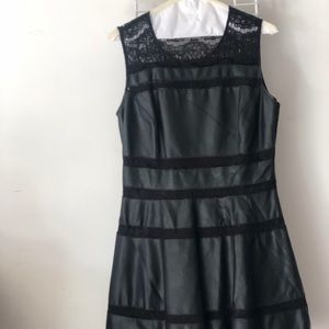 Saks Faux Leather and Lace Mini (Saks)